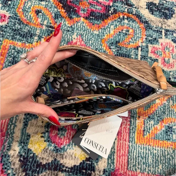 Consuela Iris Leopard Print Clutch in Iridescent - Picture 8 of 15